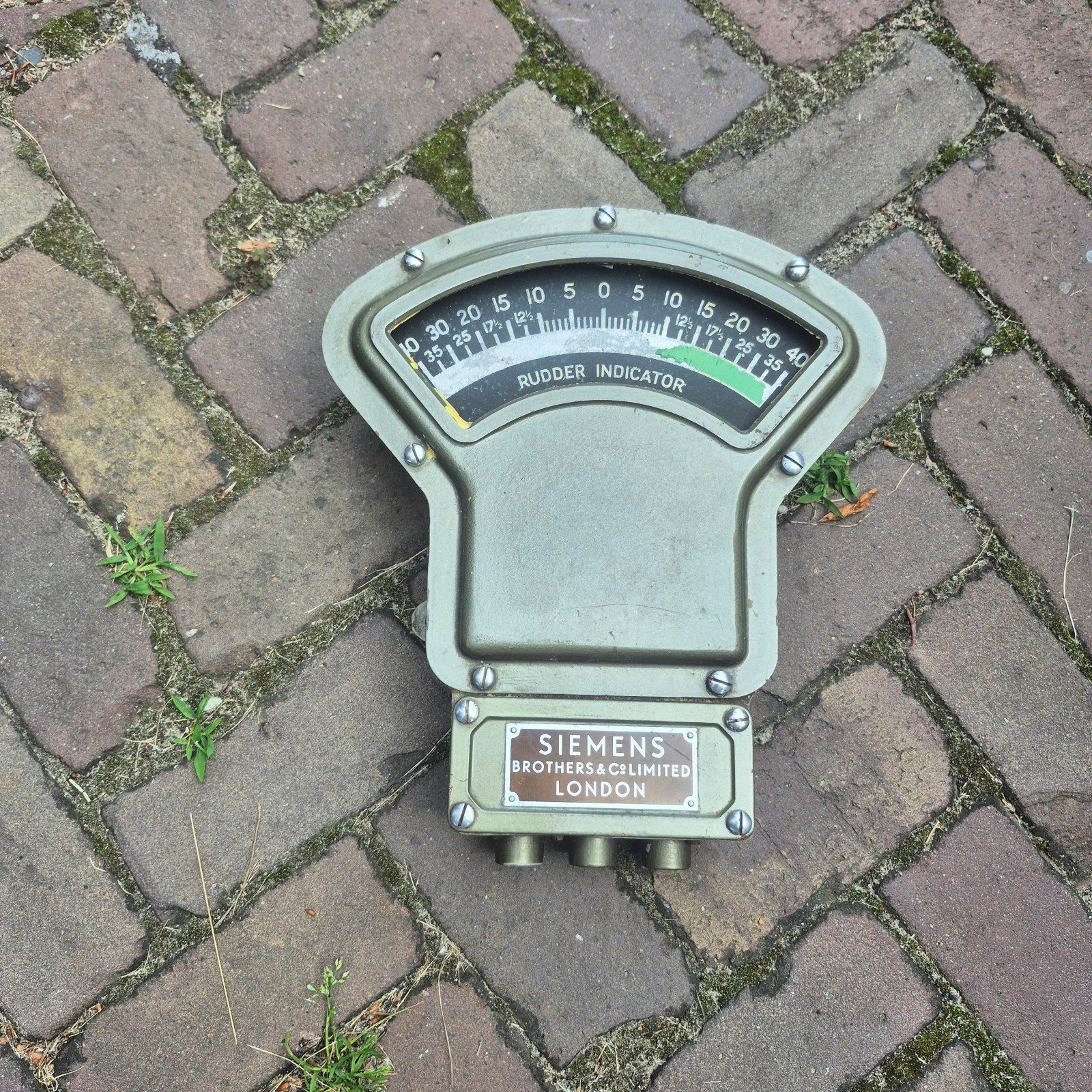 Vintage Siemens Roerstandaanwijzer - London, Watersport en Boten, Navigatiemiddelen en Scheepselektronica, Ophalen