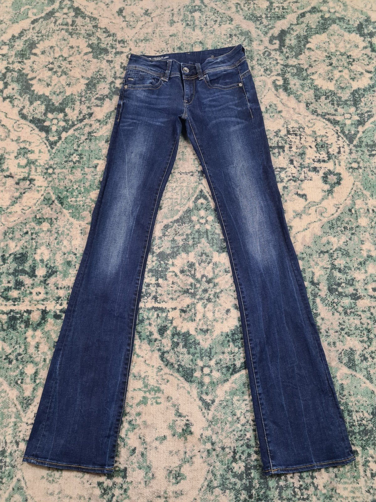 G-star Midge Saddle Mid Bootleg W26 L36 Tulsi2636 Low-rise, Blauw, Ophalen of Verzenden, W27 (confectie 34) of kleiner, G-STAR RAW