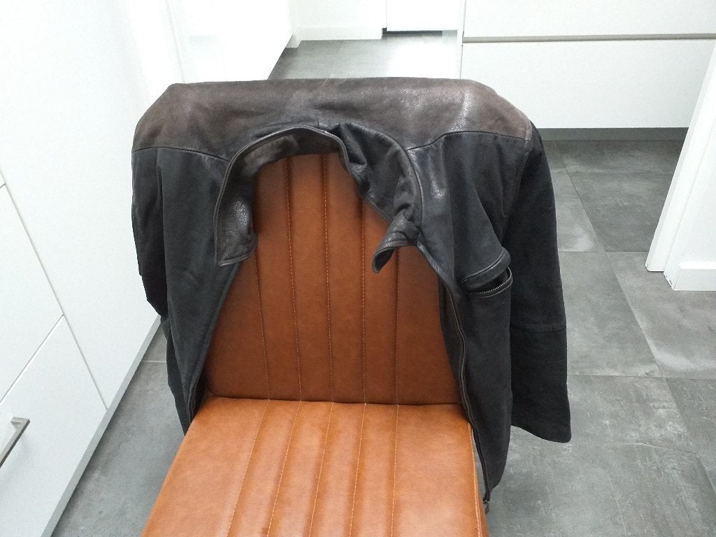 leren jas, Ophalen, Gedragen, Maat 48/50 (M), Overige kleuren