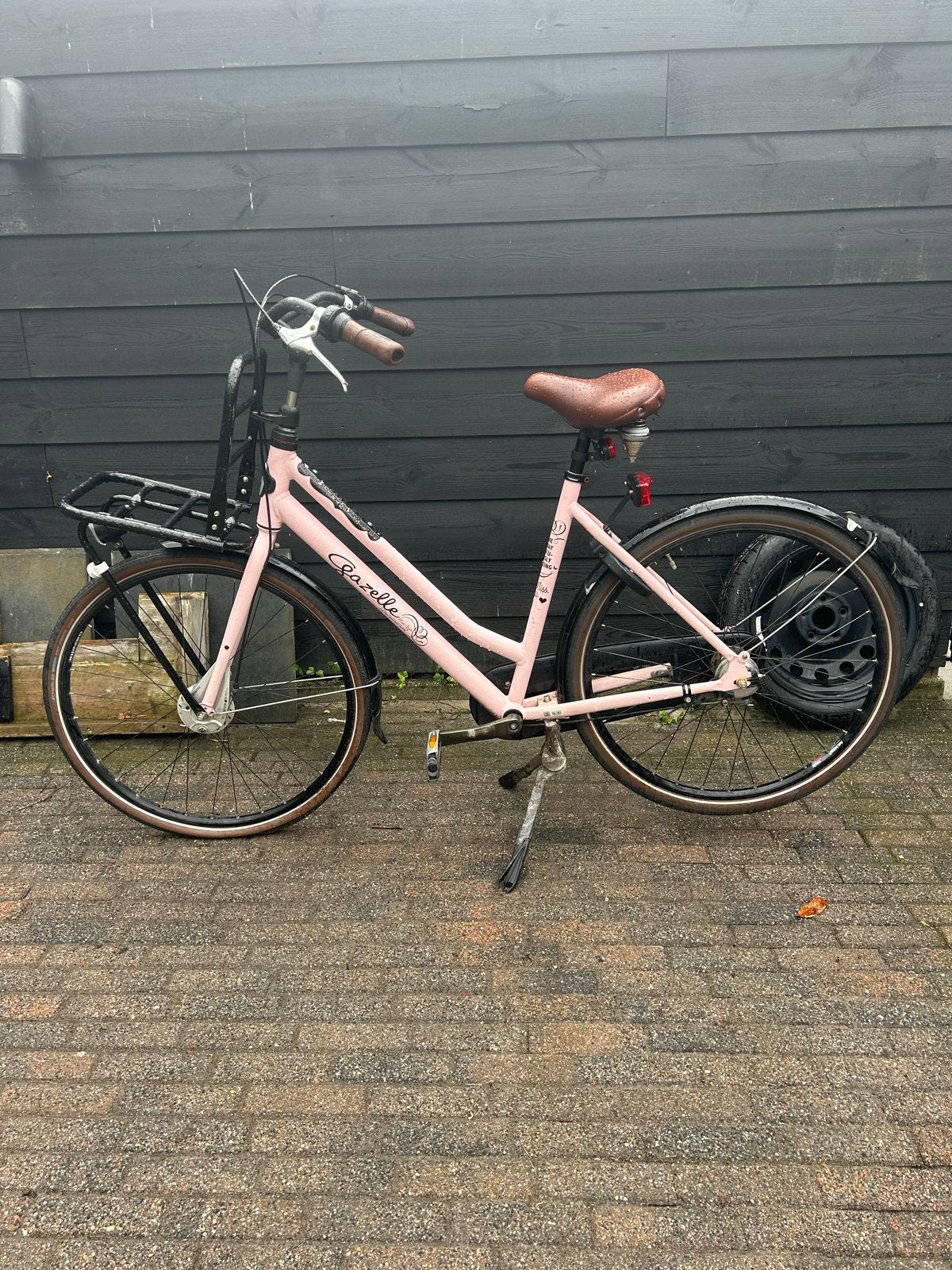 Gazelle fiets met voorrekje - Goed rijdend, Fietsen en Brommers, Ophalen, Gebruikt, Velgrem, Versnellingen