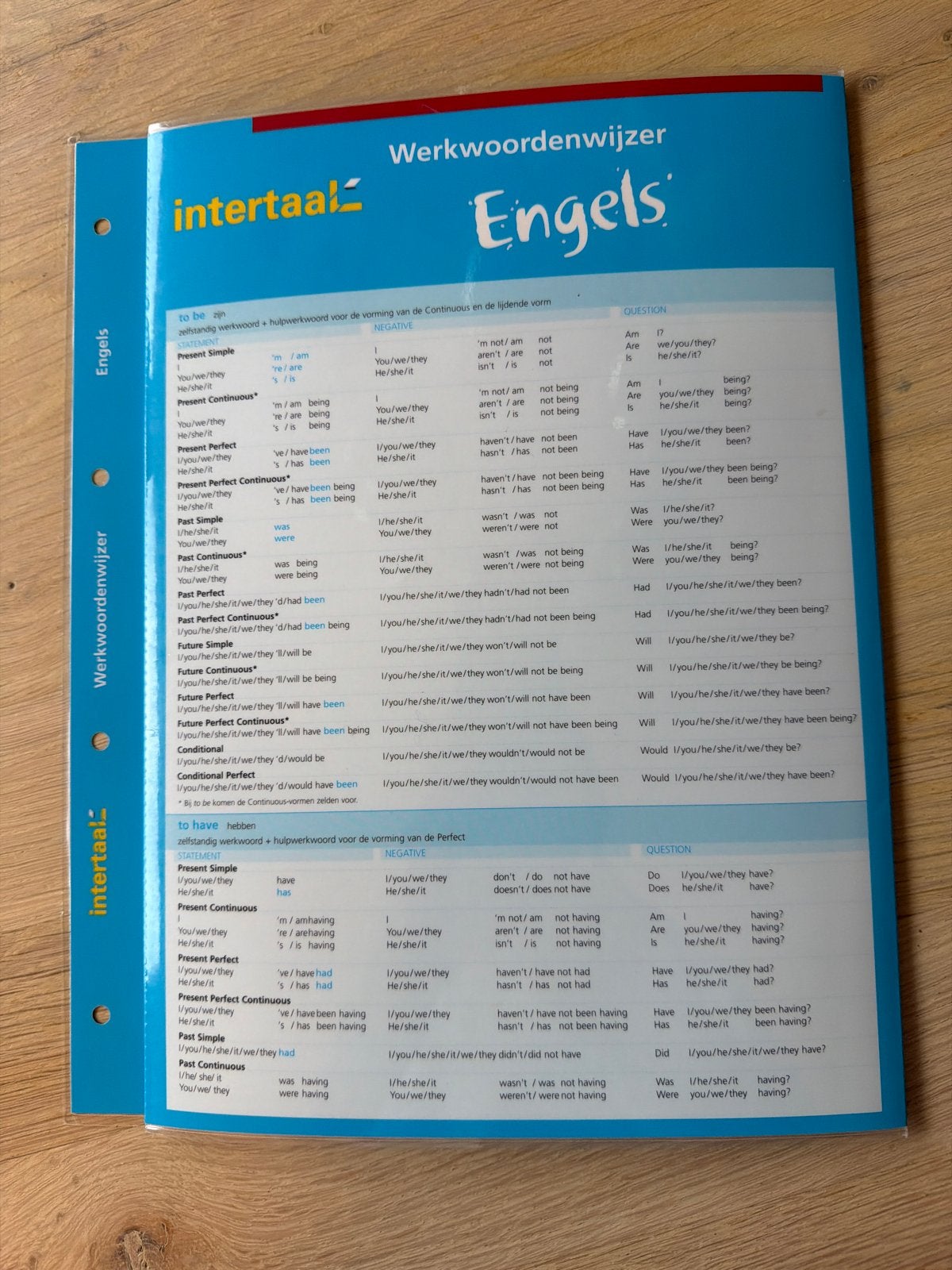 Werkwoordenwijzer Engels - Intertaal, Ophalen of Verzenden, Zo goed als nieuw, Non-fictie