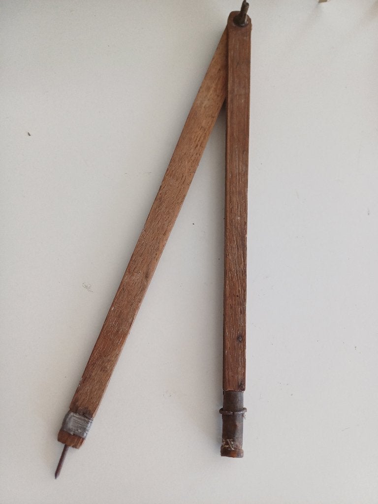 Antiek schoolbord passer, Ophalen of Verzenden