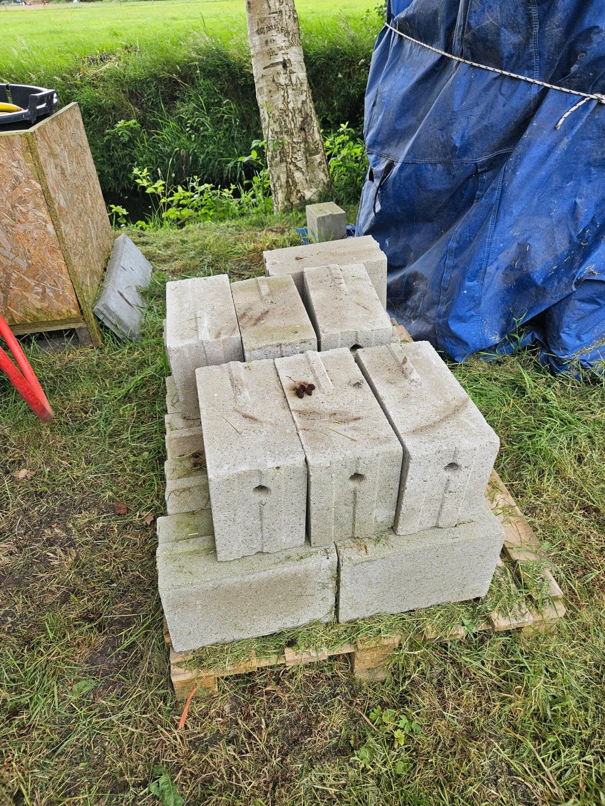 Betonblokken nieuw 20 stuks, Ophalen, Nieuw, Beton