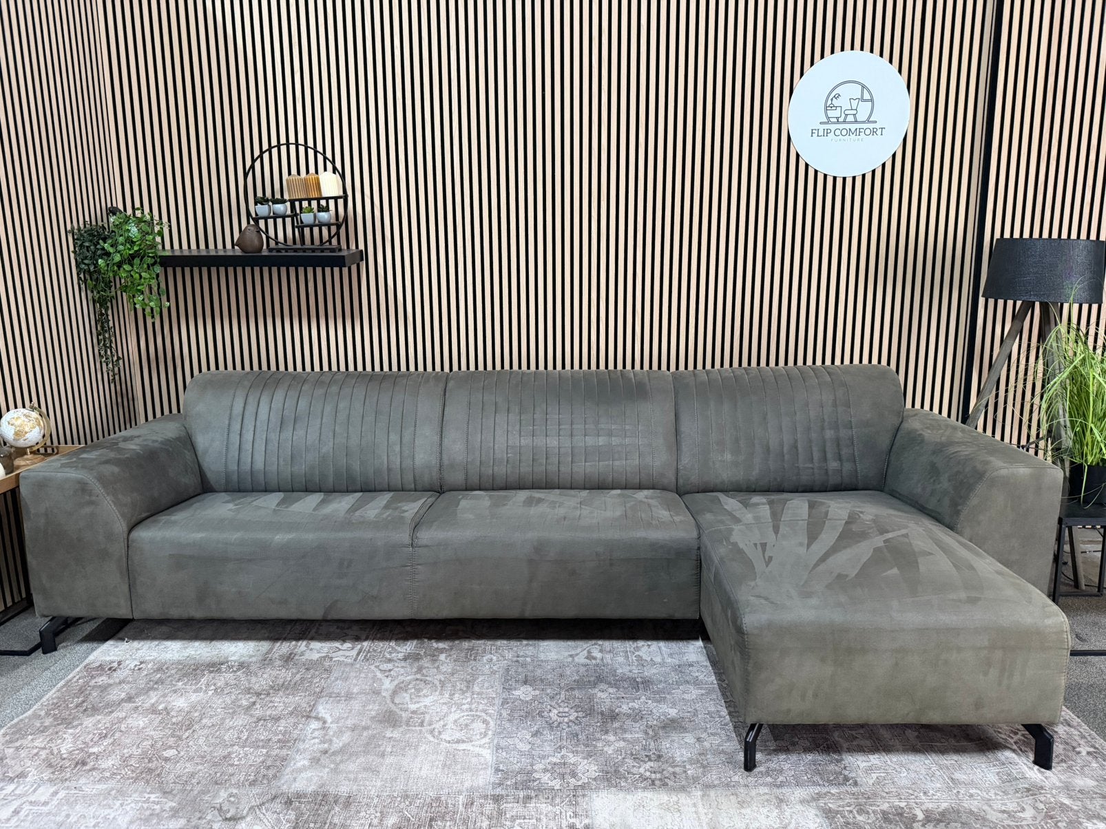 “GRATIS LEVERING” Mooie kunstlederen hoekbank! 320x150, Kunststof, Verzenden, Leer, kunstleer, zgan, Hoekbank