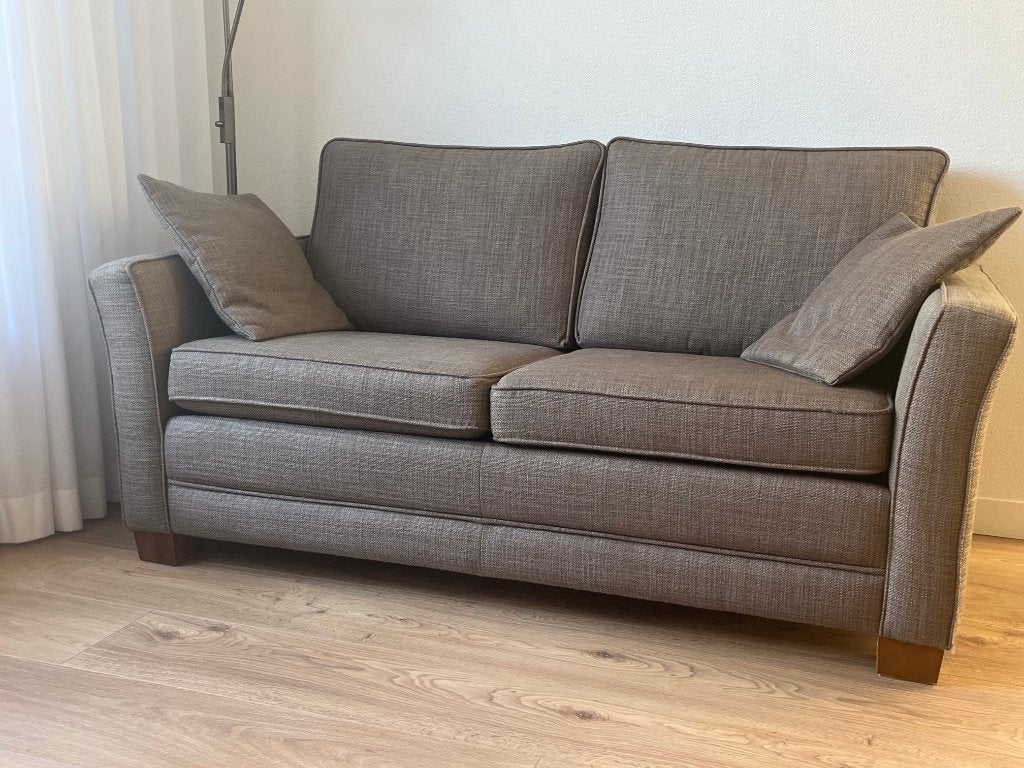 Bankstel met 2 fauteuils, Ophalen, Gebruikt, Tweepersoons, Rechte bank