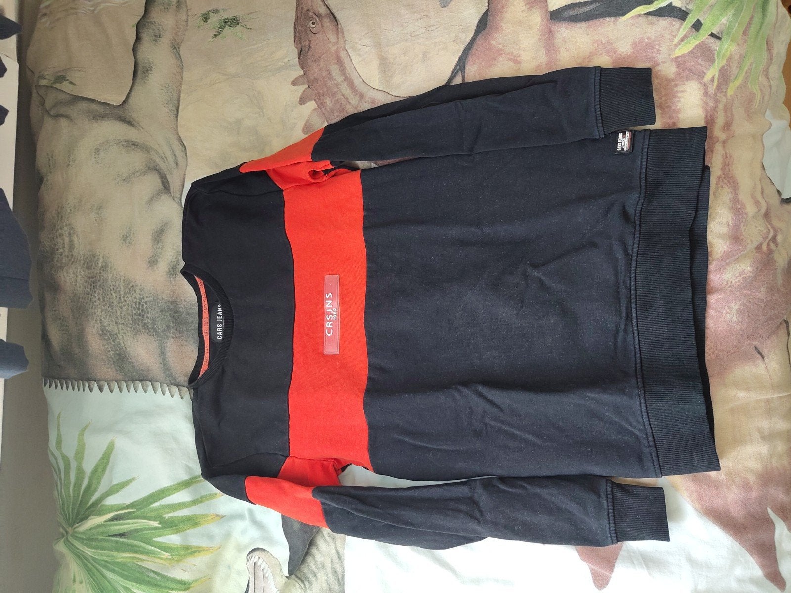 Cars Jeans Trui Zwart/Rood Maat 12, Gebruikt, Trui of Vest, Ophalen of Verzenden, Jongen