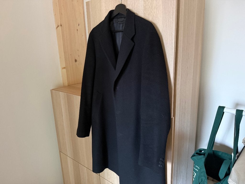 Uniqlo wollen jas (maat L, zwart), Maat 52/54 (L), Uniqlo, Zwart, Ophalen of Verzenden