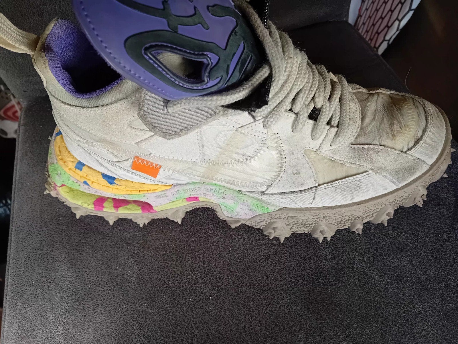 Gedragen Nike Off-White Sneakers - Maat 44, Kleding | Heren, Schoenen, Wit, Nike, Ophalen of Verzenden, Sneakers of Gympen