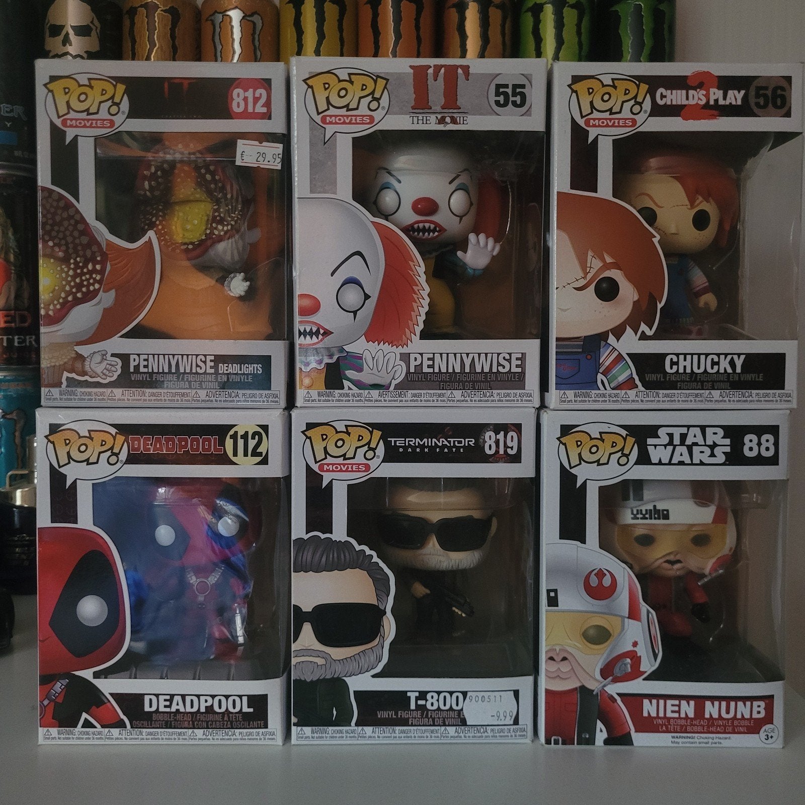 Diverse Funko Pop! verzameling: Chucky, Pennywise, Deadpool, Ophalen of Verzenden, Zo goed als nieuw
