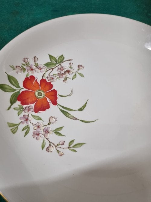 schaal royal met bloem, Antiek en Kunst, Ophalen of Verzenden