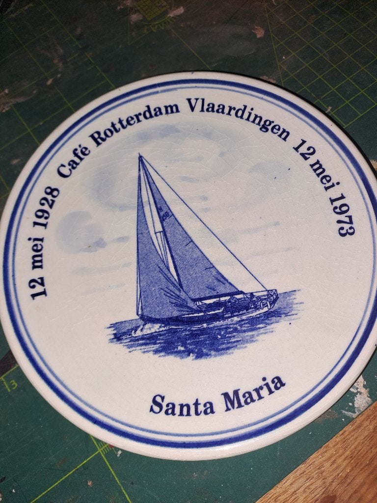 herdenkingsbordje delfsblauw, Antiek en Kunst, Ophalen of Verzenden