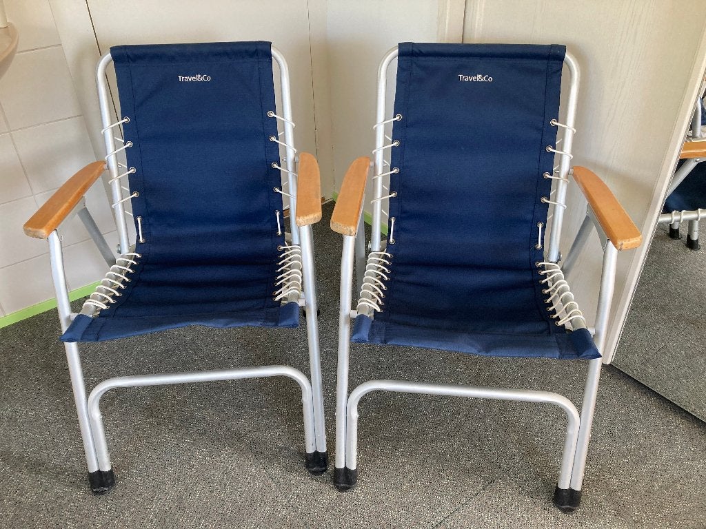 tuinstoel, Tuin en Terras, Ophalen, Zo goed als nieuw, Aluminium, Inklapbaar