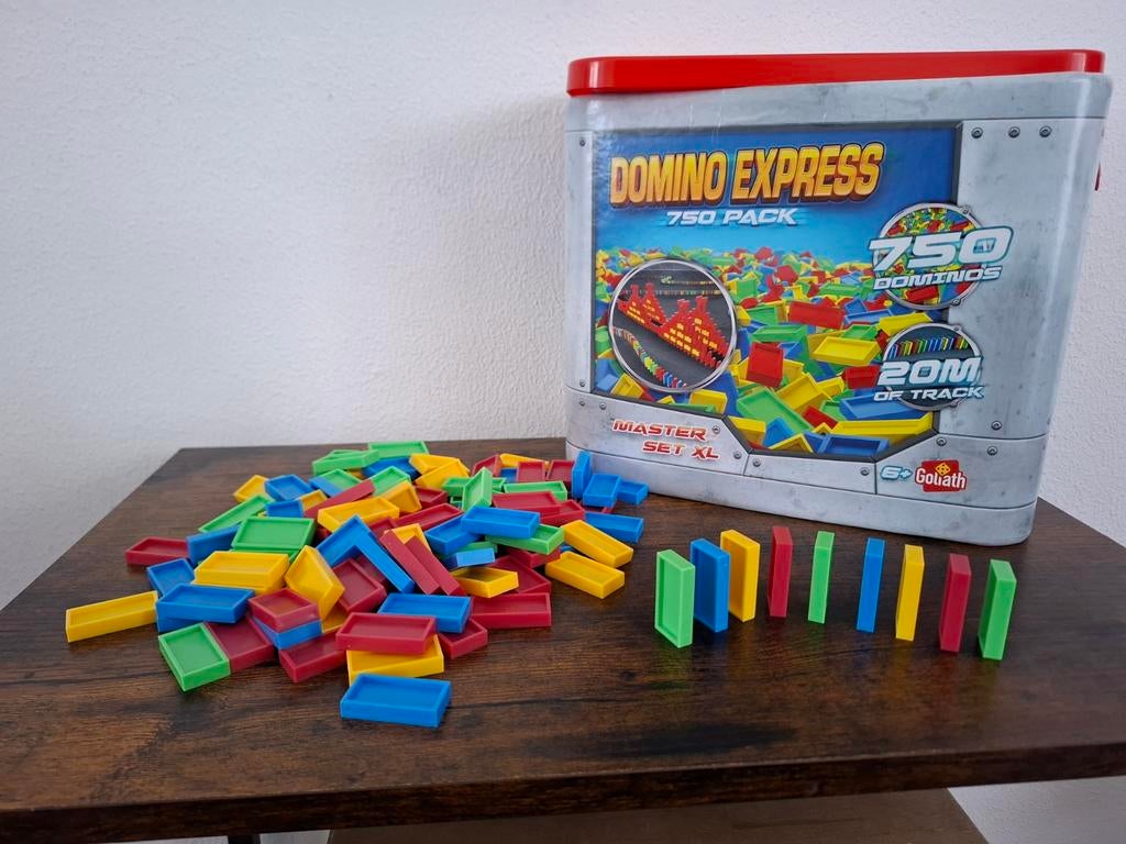 Domino Express 750 Pack - Goliath Master Set XL, Ophalen of Verzenden, Gebruikt, Jongen of Meisje