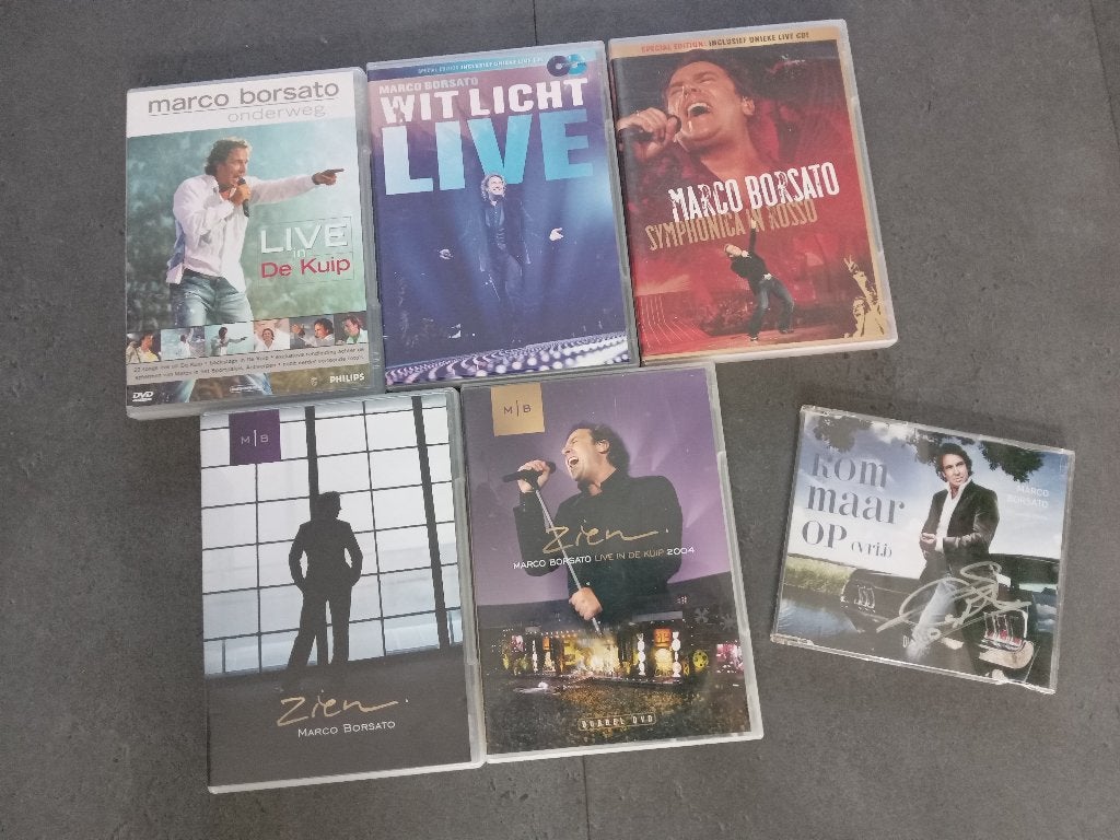 (gesigneerd) Marco Borsato dvd/cd pakket, Verzamelen, Ophalen of Verzenden, Zo goed als nieuw, Cd of Plaat, Gesigneerd