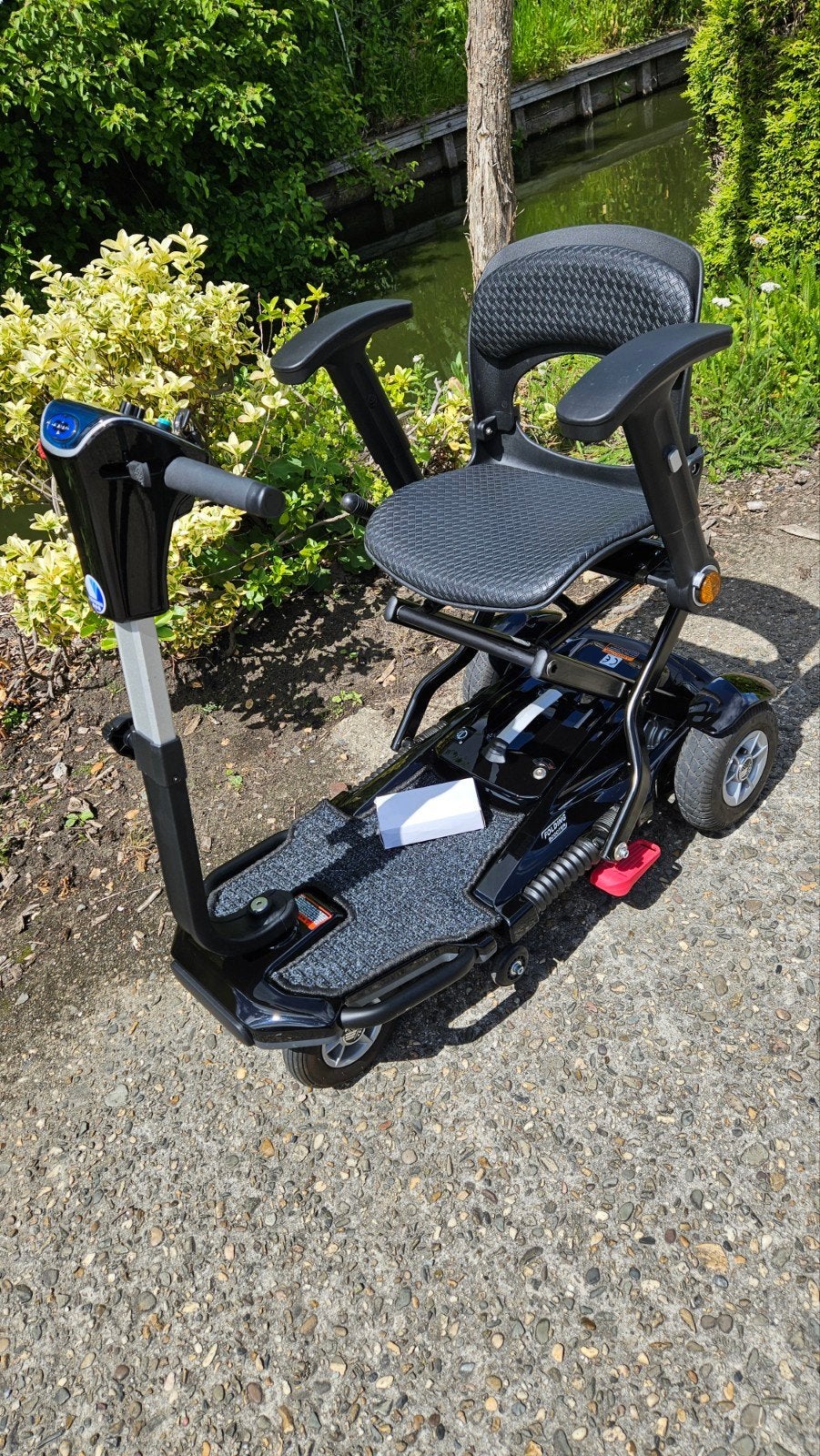 Vermeiren Sedna opvouwbare reis scootmobiel met Litium accu, Ophalen, Inklapbaar, Zo goed als nieuw, Elektrische rolstoel