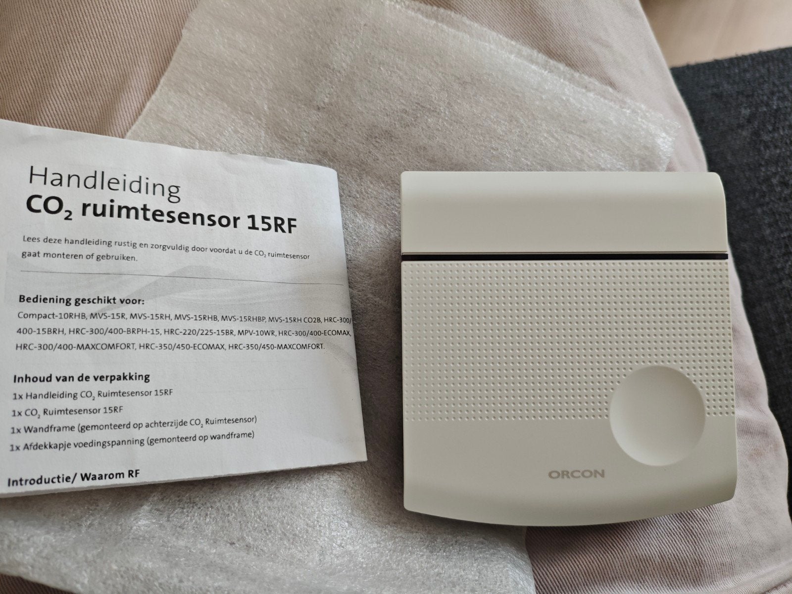 Orcon CO2 Ruimtesensor 15RF - Nieuw in doos, Ophalen of Verzenden