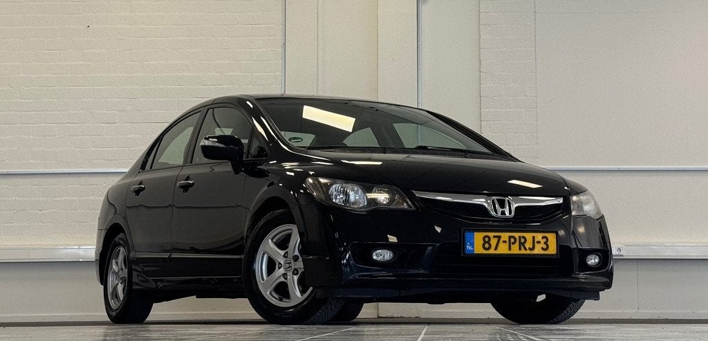 Honda Civic 1.3 Hybrid Elegance Garantie 3e Eigenaar APK 3-2, Euro 5, Gebruikt, Zwart, Zwart