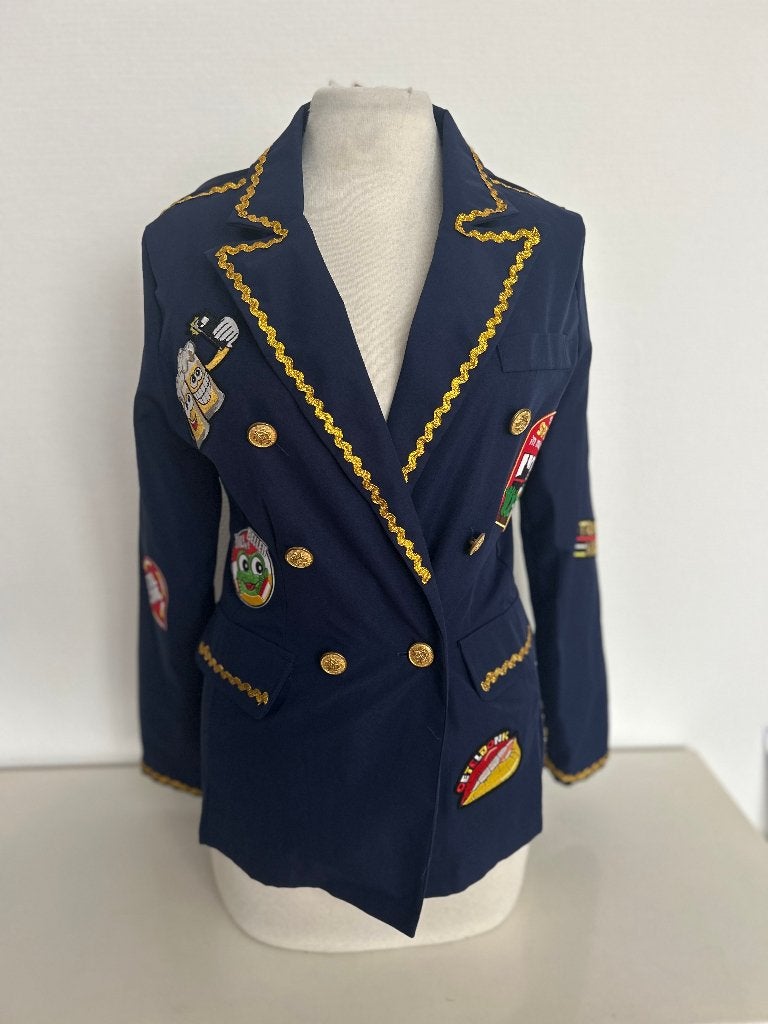Oeteldonk dames jasje - Maat XS/S, Carnaval, Ophalen of Verzenden, Zo goed als nieuw, Kleding