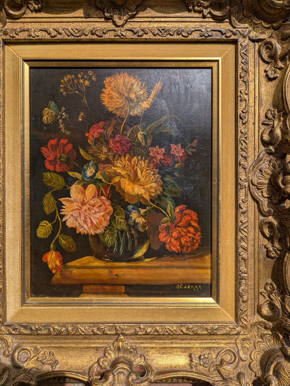 Mooi schilderij Oldeman op paneel, Ophalen of Verzenden