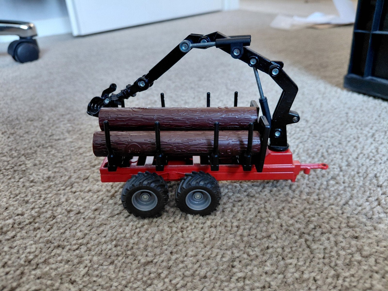 Siku 1968 Houttrailer met grijper 1:50, Ophalen of Verzenden, Gebruikt, Tractor of Landbouw