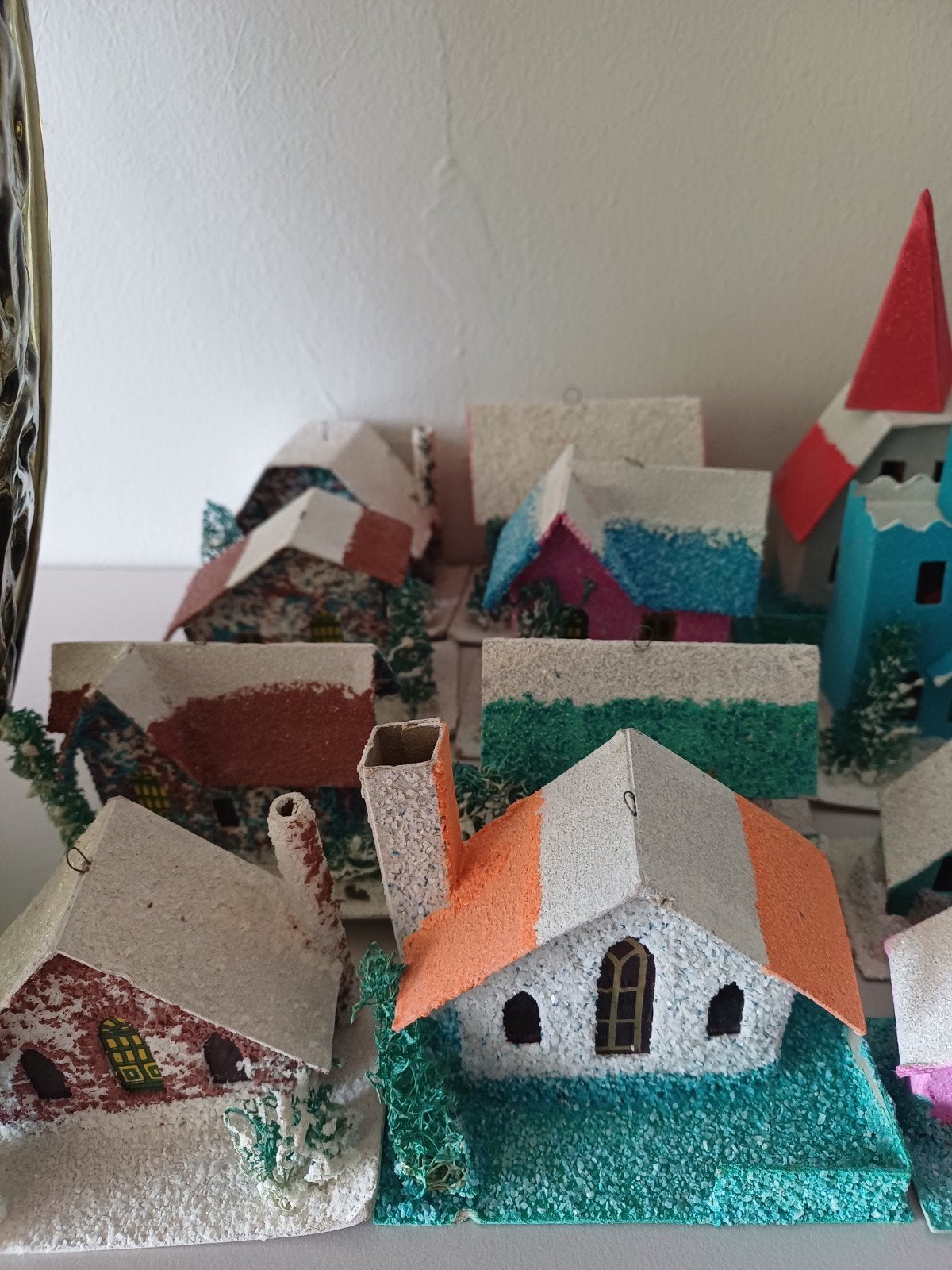 Oude kerst putz dorpje uit Japan, Diversen, Kerst, Ophalen of Verzenden