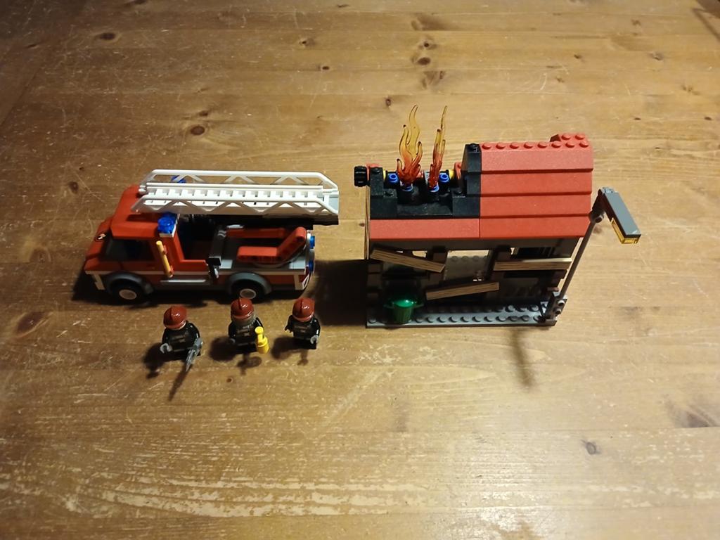 LEGO BRANDWEER 60003 1+2 INCLUSIEF BOUWTEKENING, Ophalen of Verzenden