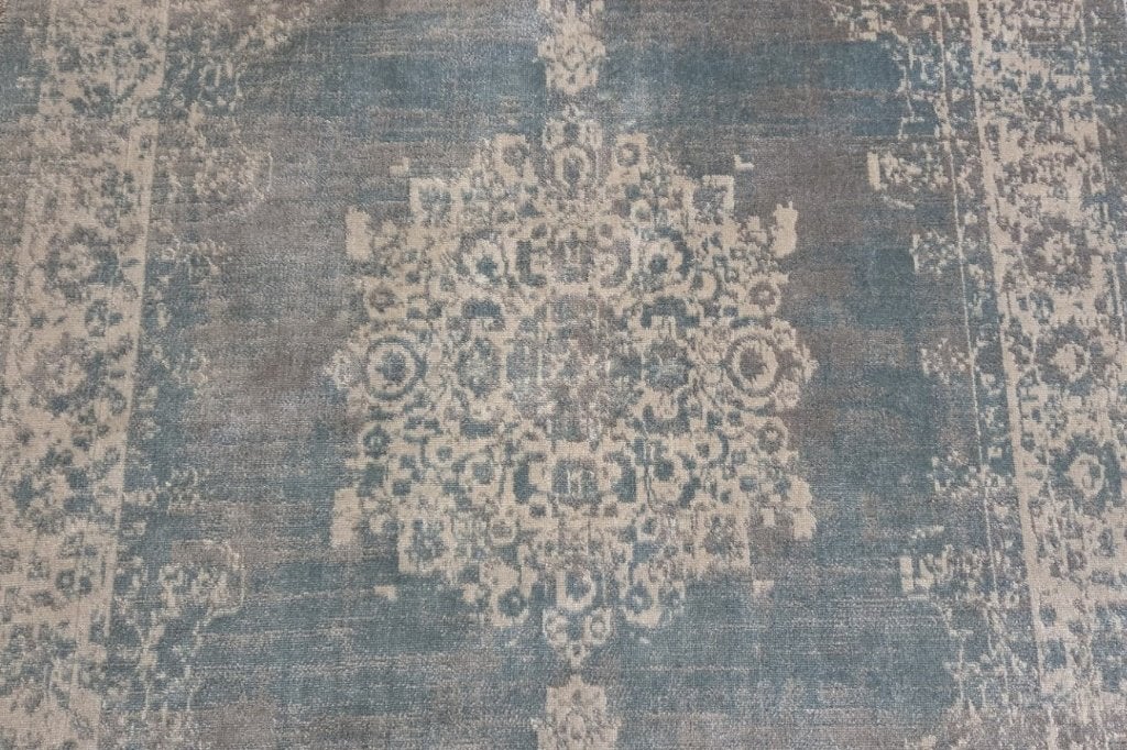 Vloerkleed Cool Vintage LIFA LIVING perzisch grijs blauw, 100 tot 150 cm, 200 cm of meer, Ophalen of Verzenden, Zo goed als nieuw