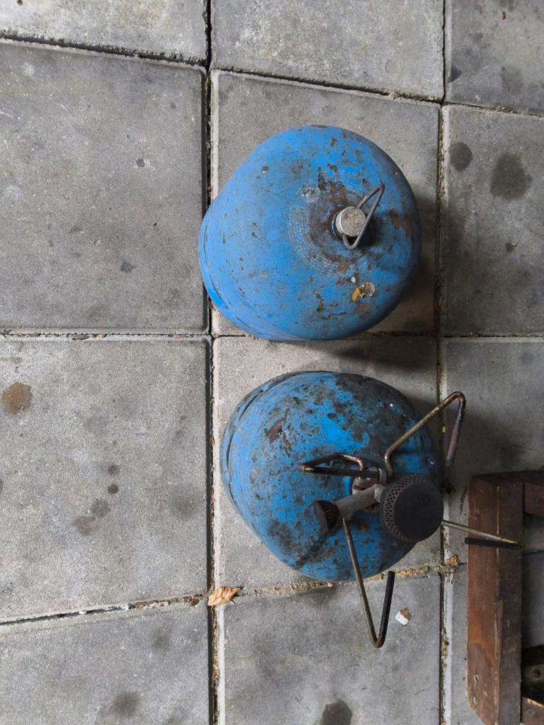 Gasflessen met brander, Ophalen of Verzenden, Gebruikt