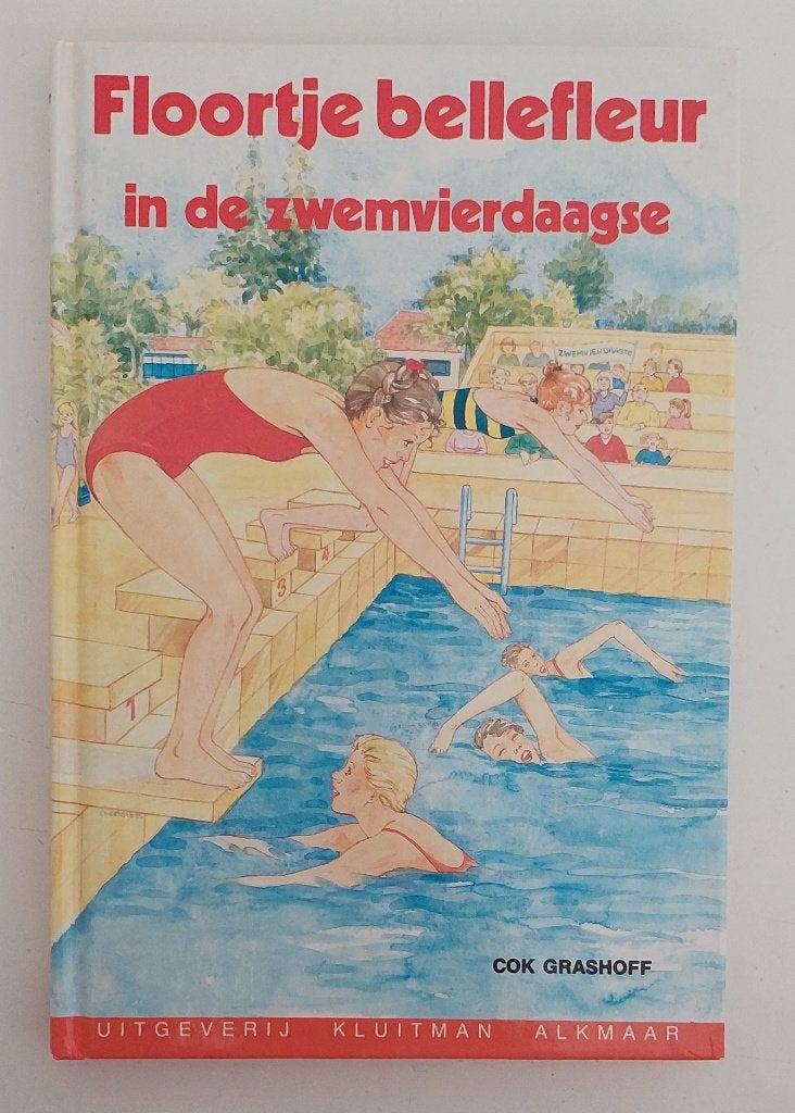 Cok Grashoff - Floortje Bellefleur in de zwemvierdaagse, Ophalen of Verzenden, Zo goed als nieuw, Cok Grashoff, Fictie algemeen
