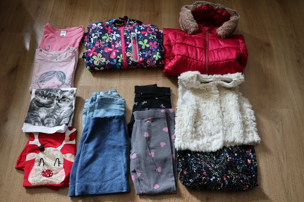 meisjes kledingpakket maat 128, Ophalen of Verzenden, Zo goed als nieuw, Maat 128