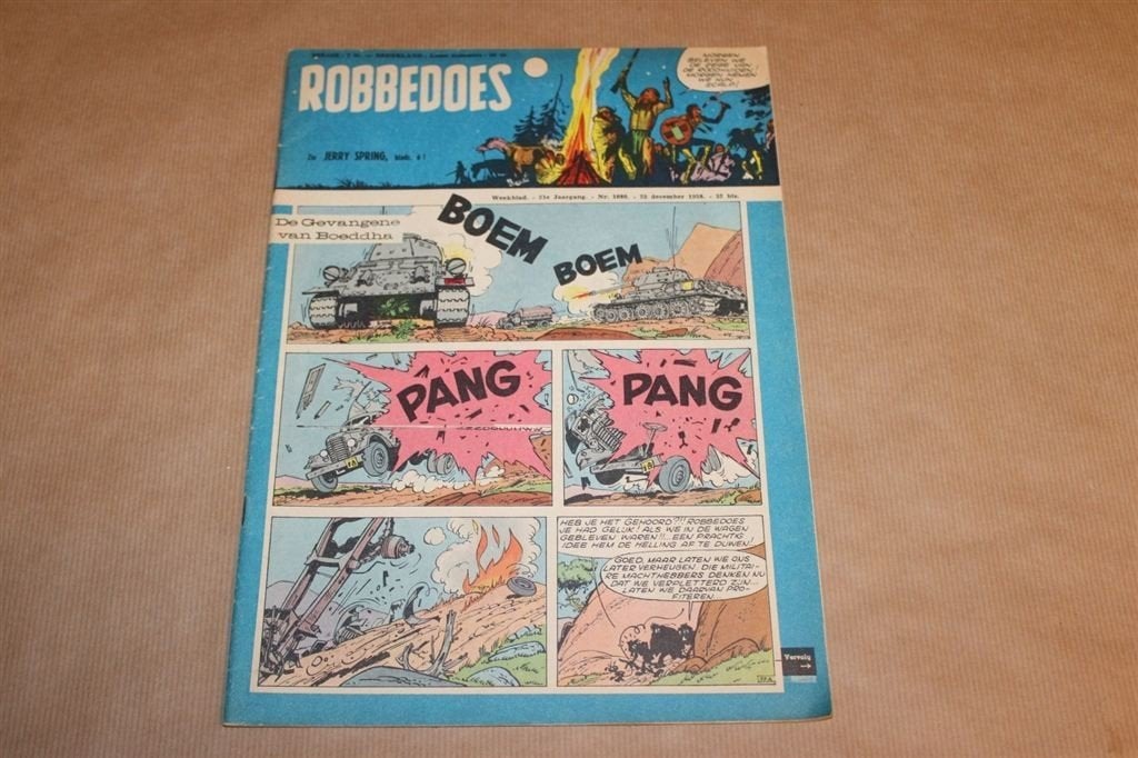Robbedoes Weekblad - Nr. 1080 - 1958, Eén stripboek, Ophalen of Verzenden, Zo goed als nieuw