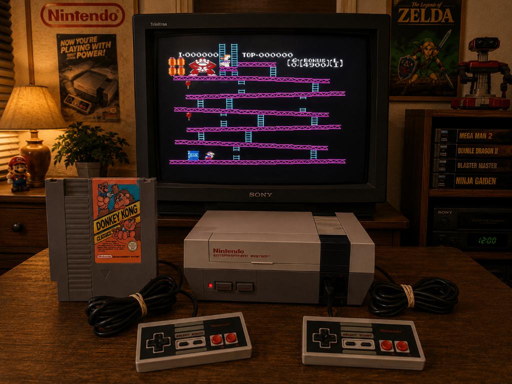 NES - Donkey Kong Classics - Cart Getest, Spelcomputers en Games, Games | Nintendo NES, Avontuur en Actie, Gebruikt, 1 speler