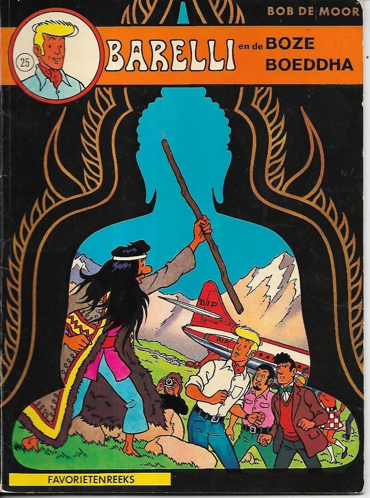 Favorietenreeks 25: Barelli en de boze Boeddha, Eén stripboek, Ophalen of Verzenden, Gelezen