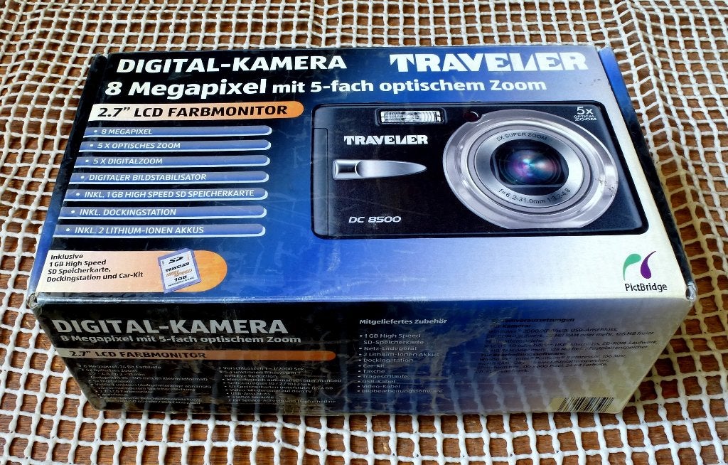 Digitale Camera Traveler DC 8500, Audio, Tv en Foto, Fotocamera's Digitaal, Geheugenkaart, Ophalen of Verzenden, Zo goed als nieuw