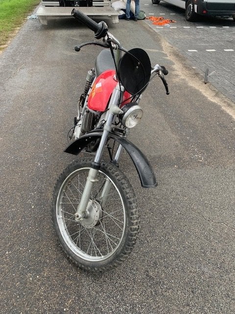 Beta 2-takt Cross T50 Enduro 1 Cilinder Rood betamotor 1976, Via beta, modena, Gebruikt, 11 kW of minder, Handgeschakeld