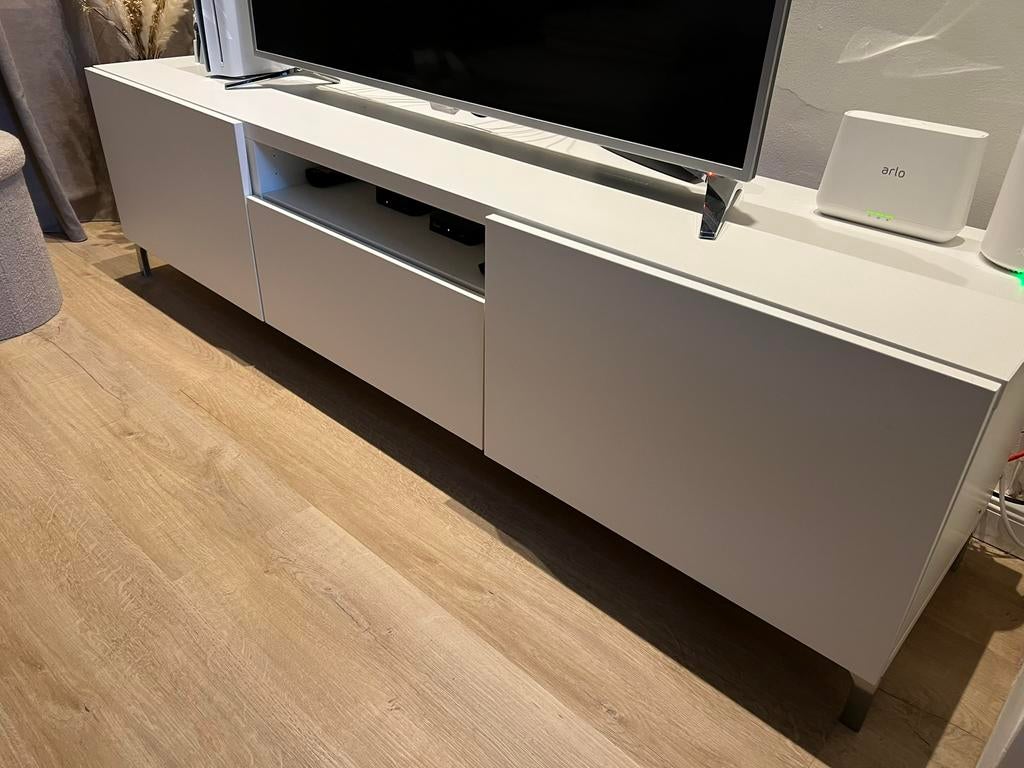 Ikea Besta TV meubel wit, Ophalen, Gebruikt, 25 tot 50 cm, Minder dan 100 cm