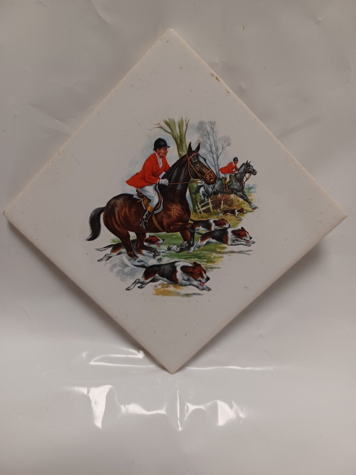 Tegel jachttafereel, Antiek en Kunst, Ophalen of Verzenden