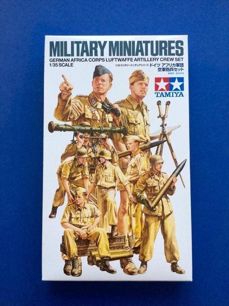 tamiya 35343 German Africa Corps Luftwaffe Artillery 1/35, Verzenden, Nieuw, 1:35 tot 1:50