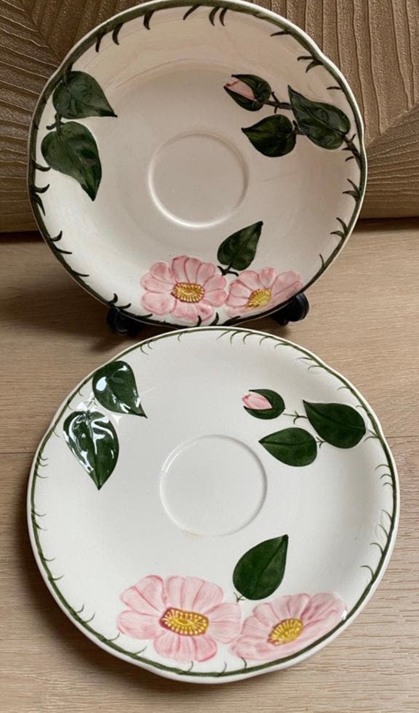 2 schotels Villeroy & Boch Wild Rose, Gebruikt, Ophalen of Verzenden, Overige stijlen, Kop(pen) en/of Schotel(s)