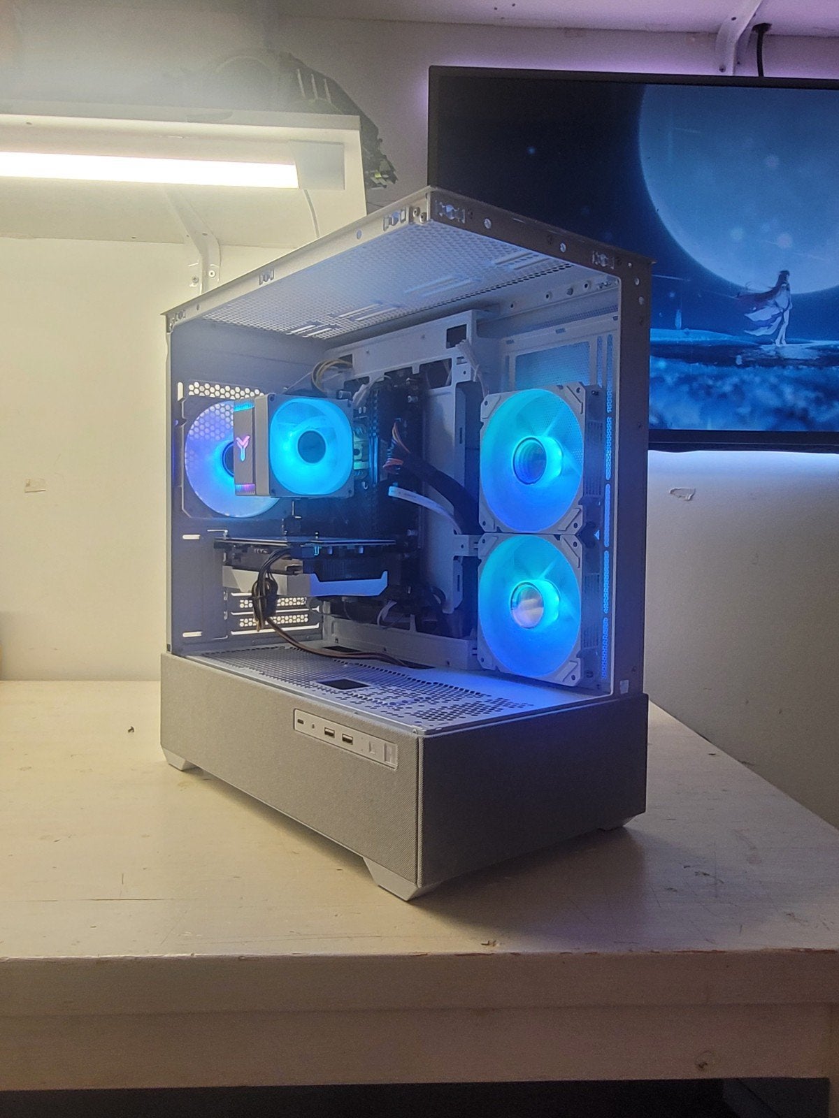 GAME PC/WIT/RTX 3060 12GB/I5 10500T/16GB DDR4/1,25TB/ZGAN/, Computers en Software, Ophalen of Verzenden, Zo goed als nieuw, Gaming