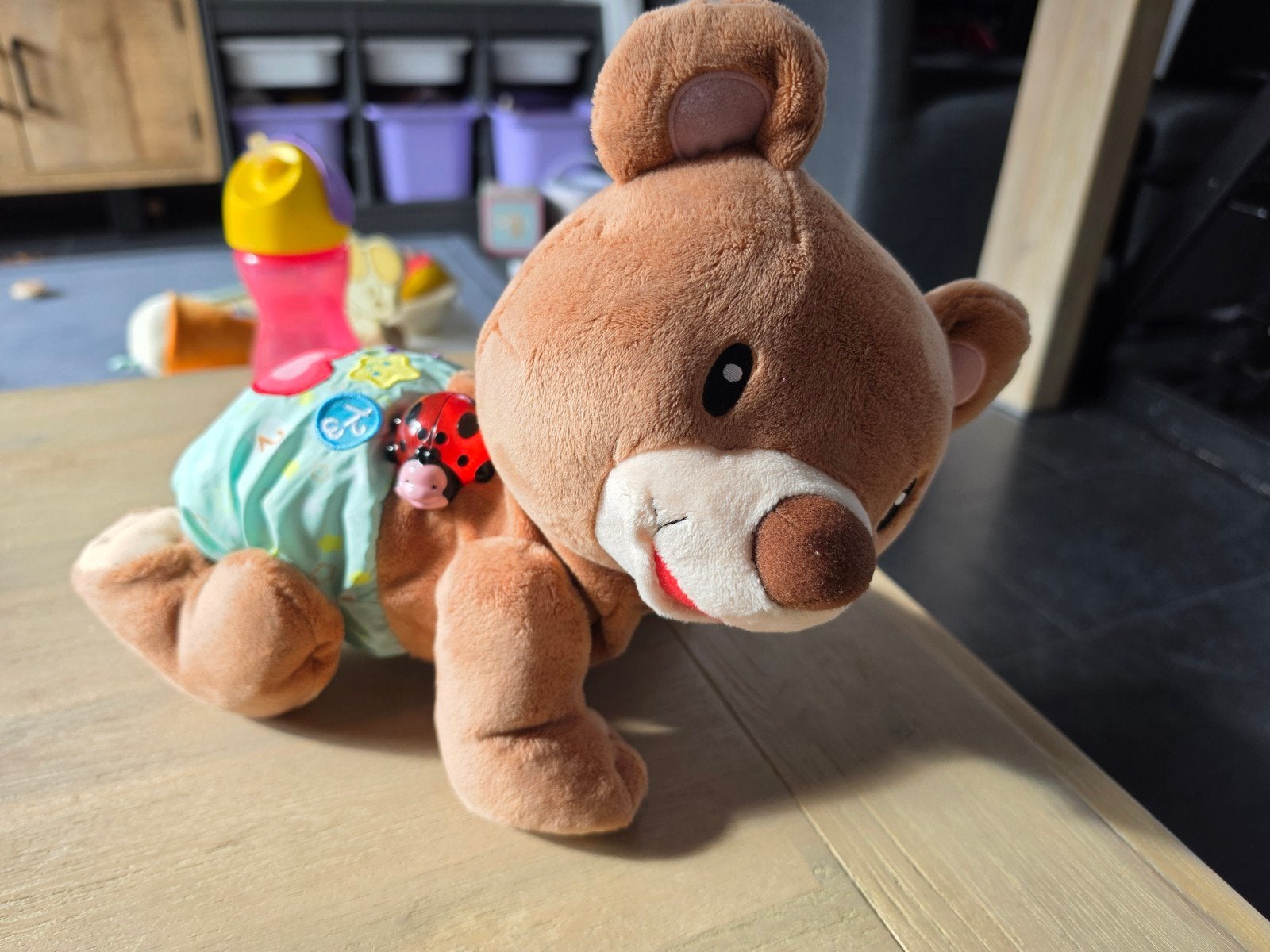 VTech Kruip en Leer Beer - Stimuleert kruipen en zingt, Ophalen, Zo goed als nieuw, 6 maanden tot 2 jaar