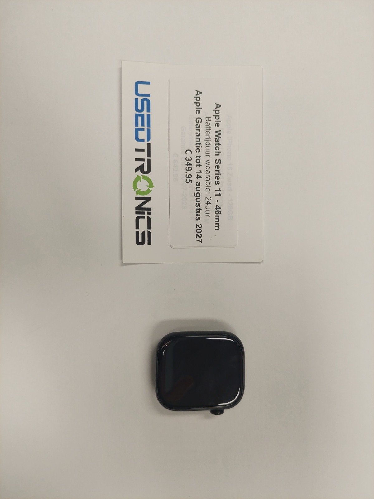 Apple Watch Series 11 - 46mm - Inclusief lader, Zwart, IOS, Ophalen of Verzenden, Zo goed als nieuw