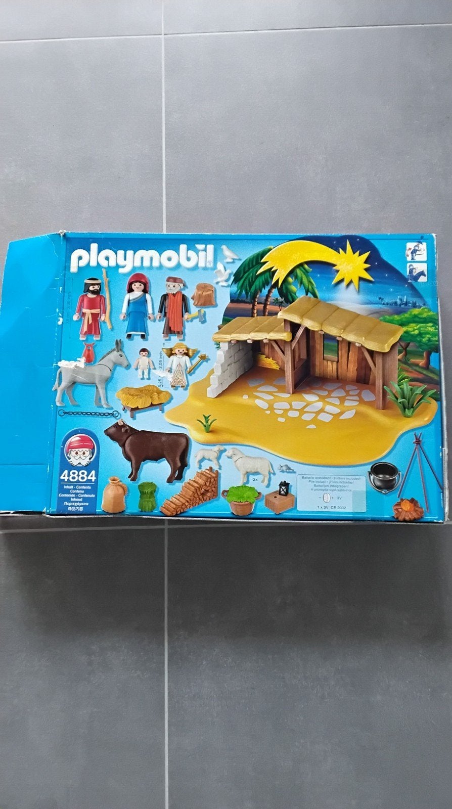 Playmobil Kerststal 4884 - 4886Complete set, Ophalen of Verzenden, Gebruikt, Complete set