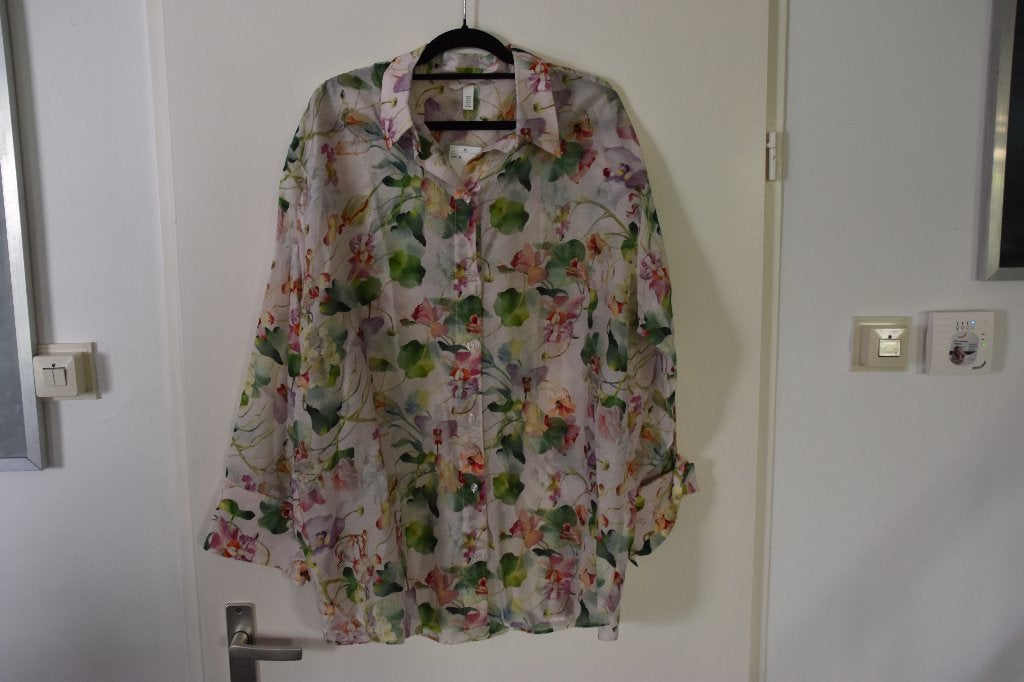 prachtige nieuwe aquarel bloemen blouse maat 48/50 H&M, H&M, Overige kleuren, Blouse of Tuniek, Nieuw