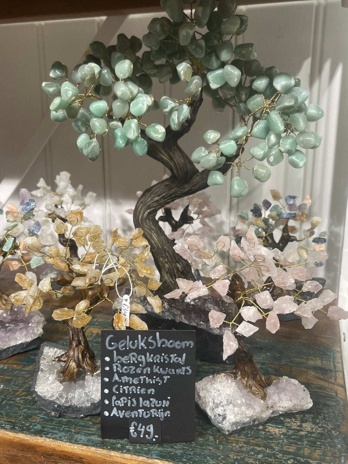 Geluksboom bonsai edelsteen, Ophalen of Verzenden