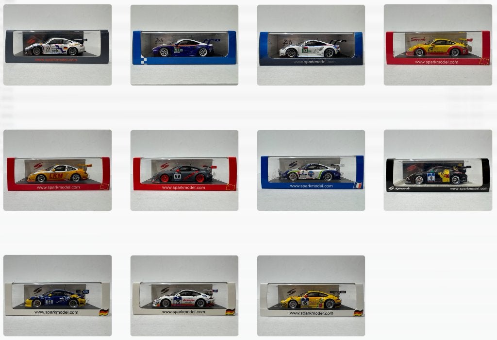 Spark: Porsche 911 race modellen, Hobby en Vrije tijd, Ophalen of Verzenden, Zo goed als nieuw, Auto, Overige merken