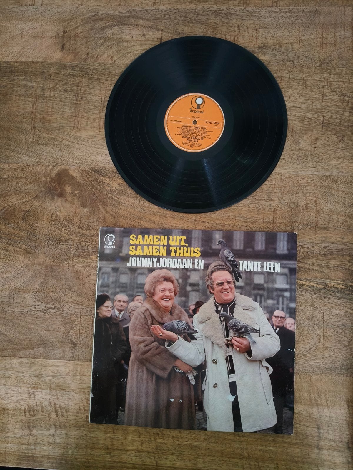 Johnny Jordaan en Tante Leen - Samen Uit, Samen Thuis LP, Ophalen, 1970 - 1979, Gebruikt, 12 inch