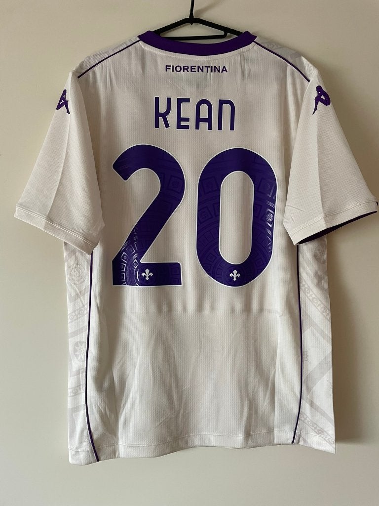 Moise Kean Fiorentina Voetbalshirt Maat M 25/26 Away, Kappa, Maat 48/50 (M), Wit, Ophalen of Verzenden