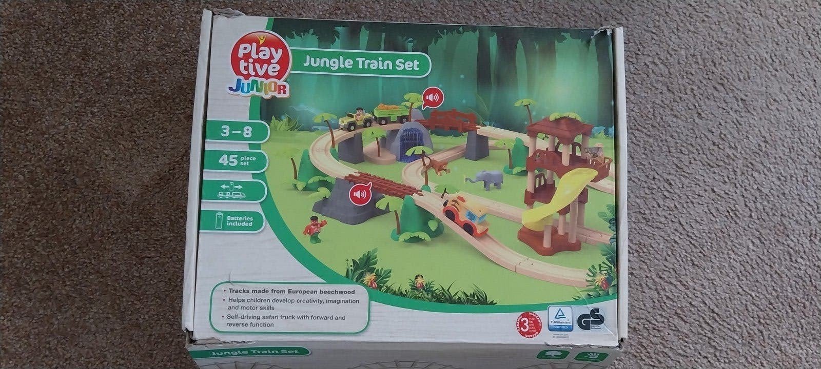 houten treinbaan playtive past op ikea en lidl treinbaan, Ophalen of Verzenden, Zo goed als nieuw