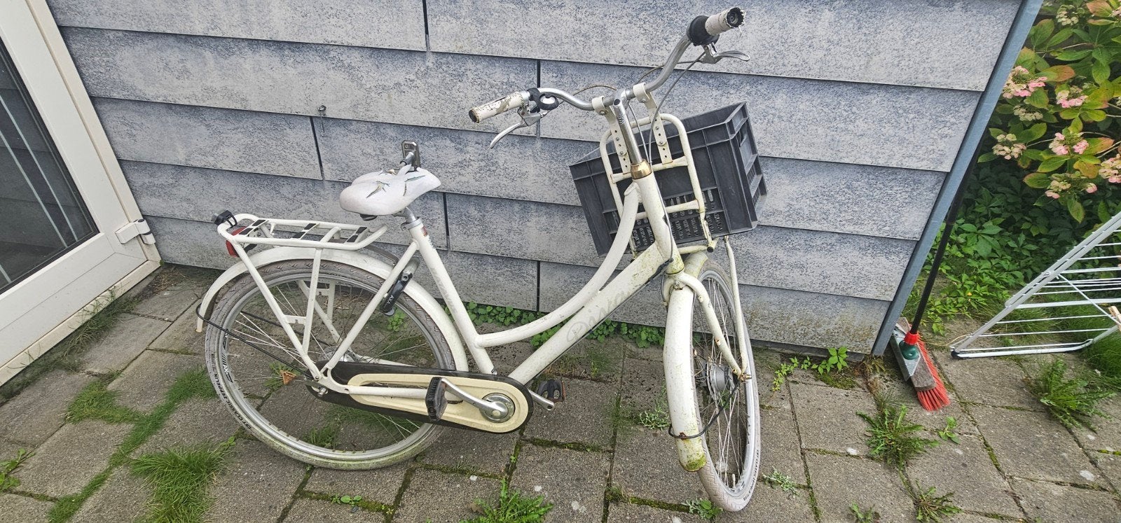 Batavus Diva damesfiets met voordrager, Ophalen, Gebruikt, Velgrem, Versnellingen
